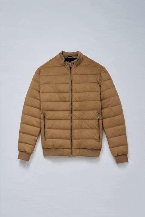 PUFFER JACKET IN SUEDE
