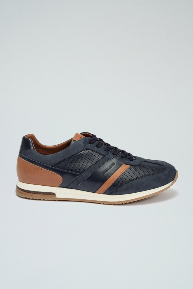 ZAPATILLAS DE PIEL Y ANTE