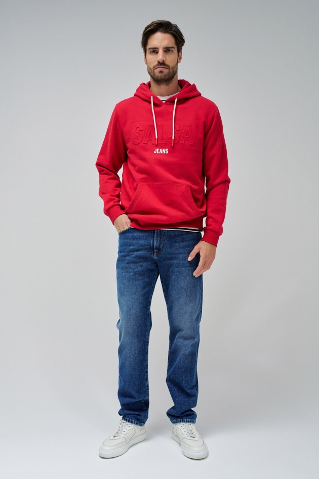 KAPUZENPULLOVER MIT BRANDING