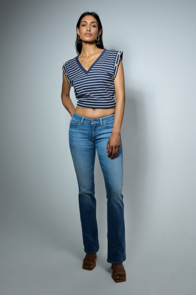 VAQUEROS WONDER PUSH UP BOOTCUT CON DETALLE EN LOS BOLSILLOS