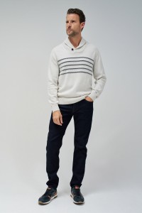 KNITTED SWEATER WITH STRIPES