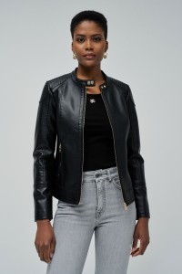 VESTE EFFET CUIR
