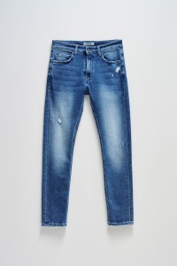 SKINNY FIT JEANS WITH RIPS