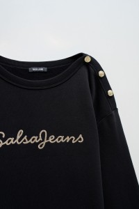 SWEATSHIRT DE FELPA COM BRANDING