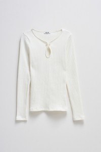RIBBED KNIT SWEATER
