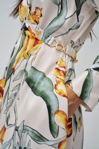 SHIRT DRESS WITH FLORAL PRINT