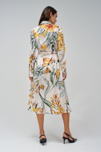 SHIRT DRESS WITH FLORAL PRINT