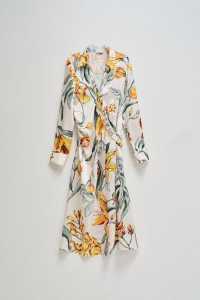 SHIRT DRESS WITH FLORAL PRINT