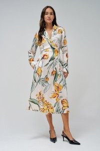 SHIRT DRESS WITH FLORAL PRINT