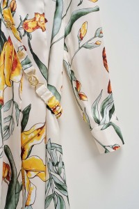 SHIRT DRESS WITH FLORAL PRINT