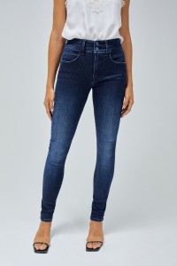 SECRET PUSH IN SKINNY IN DARK DENIM JEANS