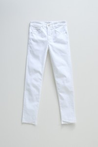 FAITH PUSH IN CROPPED IN COLOURED FABRIC JEANS