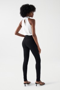 DIVA PUSH IN TRUE BLACK JEANS