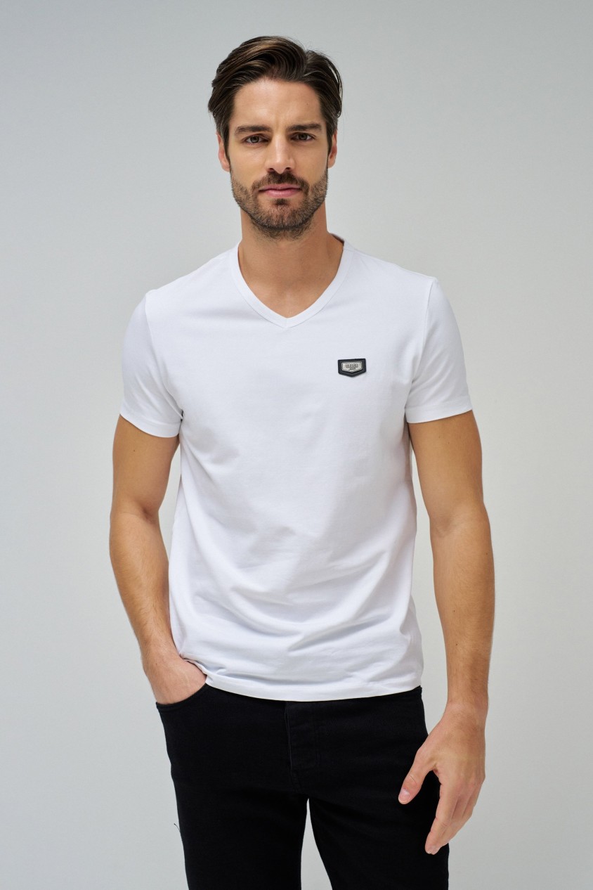 COTTON T-SHIRT WITH SALSA LOGO
