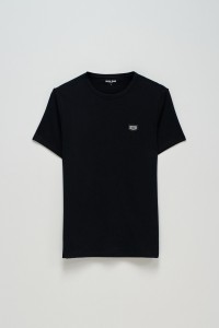 CAMISETA DE ALGODN CON APLIQUE CON BRANDING