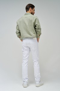 PANTALN DE SARGA SLIM BLANCO
