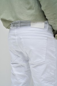 PANTALN DE SARGA SLIM BLANCO