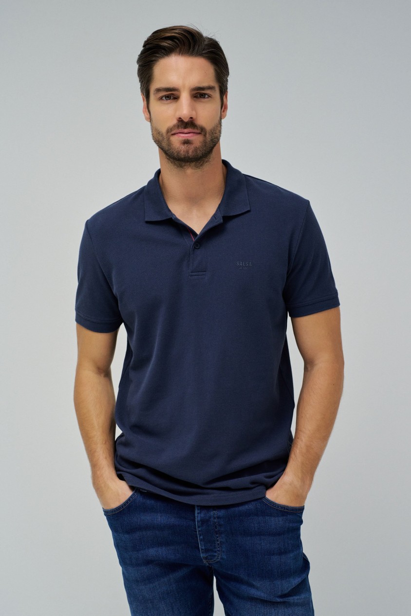 POLOHEMD MIT MARKENAUFDRUCK