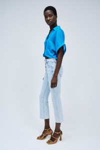 FAITH PUSH IN CROPPED FLARE JEANS