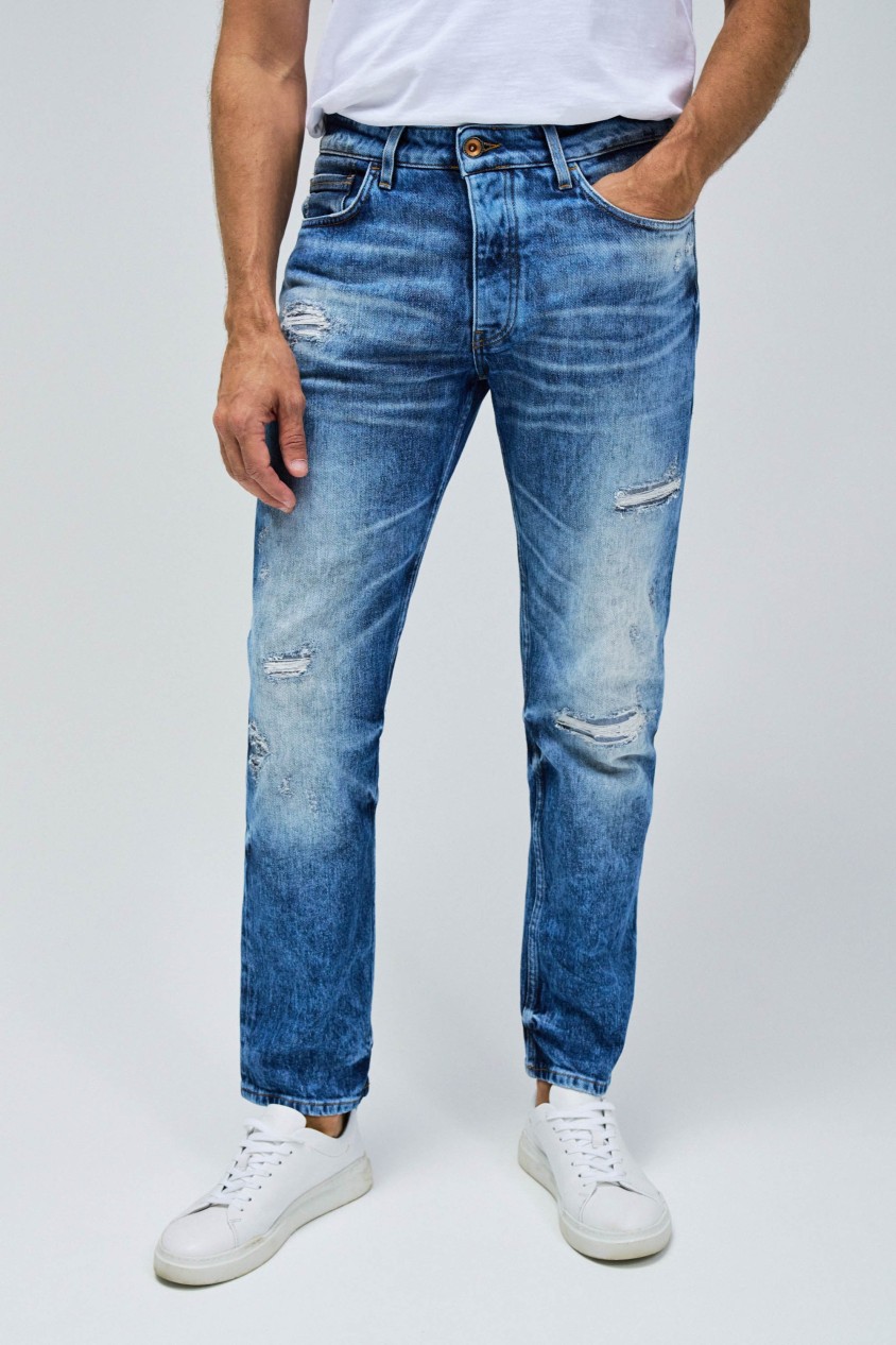 REGULAR CRAFT SERIES WITH RIPS JEANS