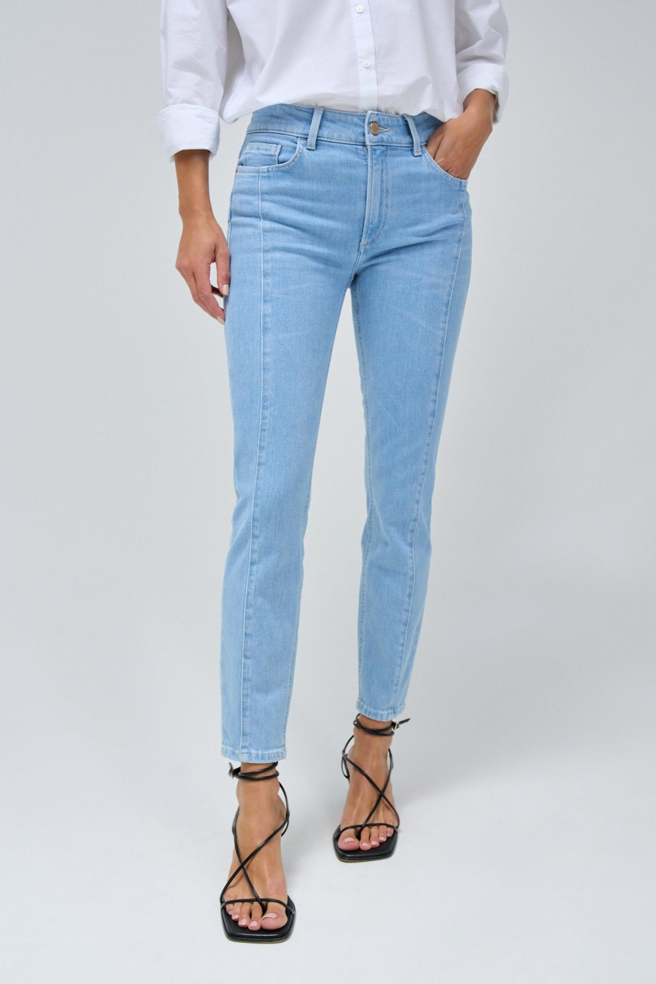 DESTINY PUSH UP CROPPED SKINNY JEANS