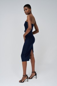 DENIM DRESS WITH BELT