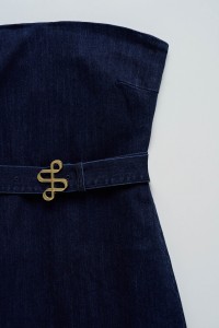 DENIM DRESS WITH BELT