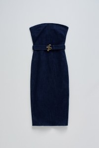 DENIM DRESS WITH BELT