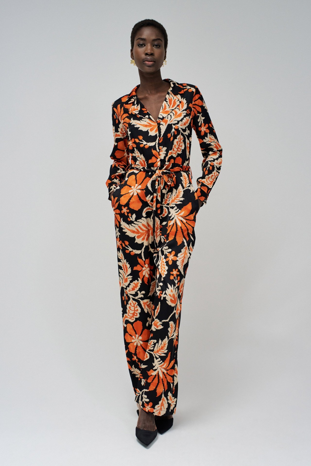 FLORAL PRINT JUMPSUIT
