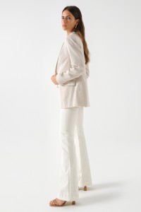 BLAZER DE LINHO COM BRILHO