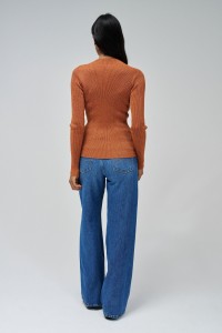 SHINY KNIT SWEATER