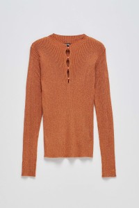 SHINY KNIT SWEATER