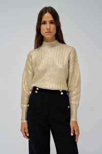 JERSEY DE PUNTO CON CUELLO ALTO