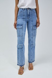CARGO FAITH PUSH IN STRAIGHT JEANS