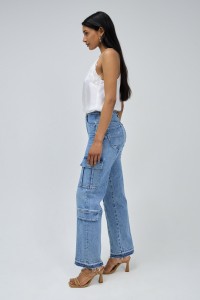 CARGO FAITH PUSH IN STRAIGHT JEANS