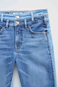 FAITH PUSH IN DOUBLE WAIST JEANS