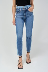 FAITH PUSH IN DOUBLE WAIST JEANS