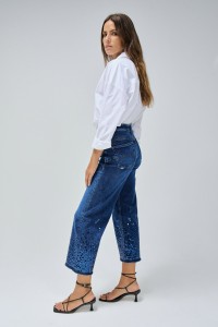 FAITH PUSH IN CROPPED STRAIGHT JEANS