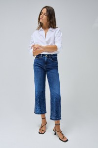 FAITH PUSH IN CROPPED STRAIGHT JEANS