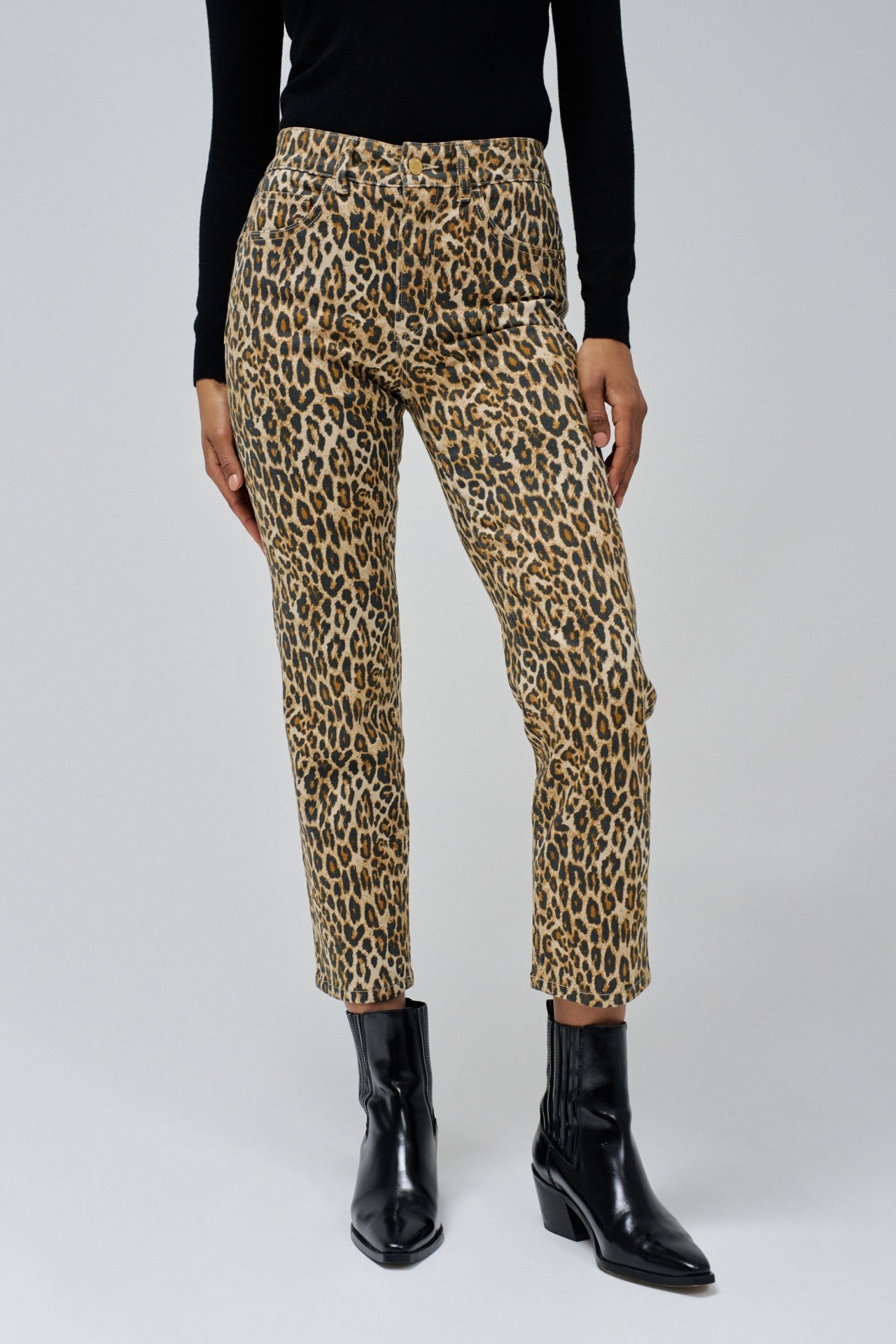 FAITH PUSH IN ANIMAL PRINT JEANS