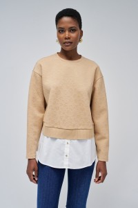 SWEATER COMBINED WITH SHIRT