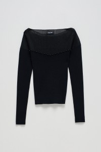 TULLE SWEATER WITH TOP