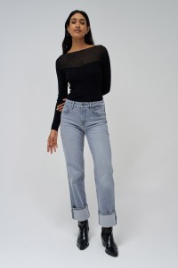 TULLE SWEATER WITH TOP