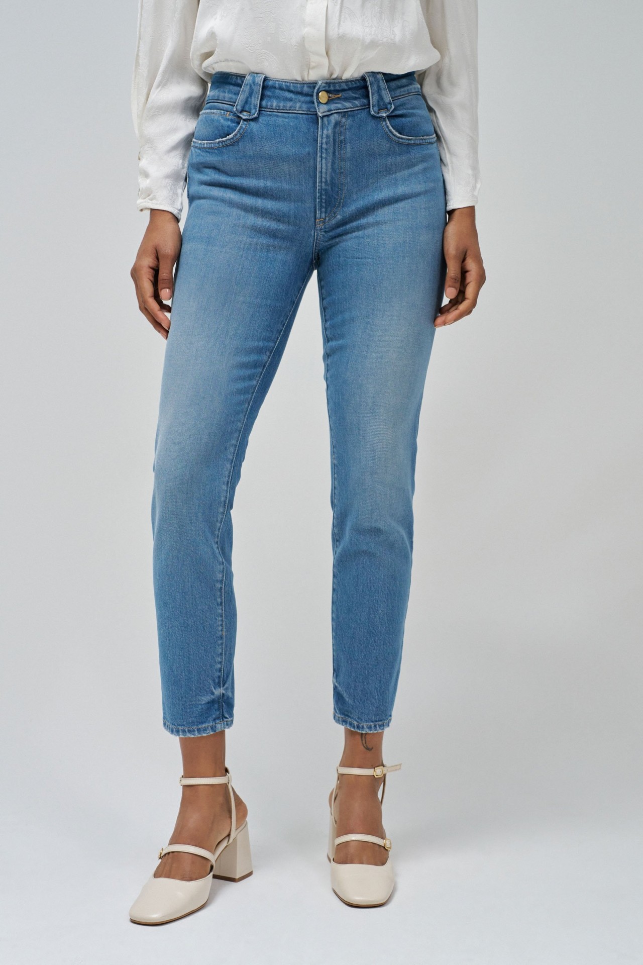 DESTINY PUSH UP CROPPED SKINNY JEANS