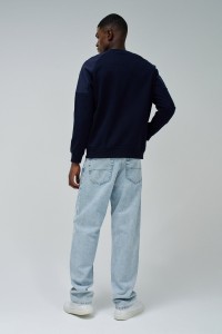 SWEATSHIRT COM MISTURA DE MATERIAIS