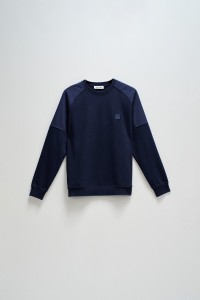 SWEATSHIRT COM MISTURA DE MATERIAIS