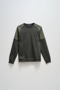SWEAT AVEC UN M?LANGE DE MAT?RIAUX