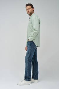 LINE MIXED SHIRT