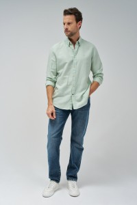 LINE MIXED SHIRT