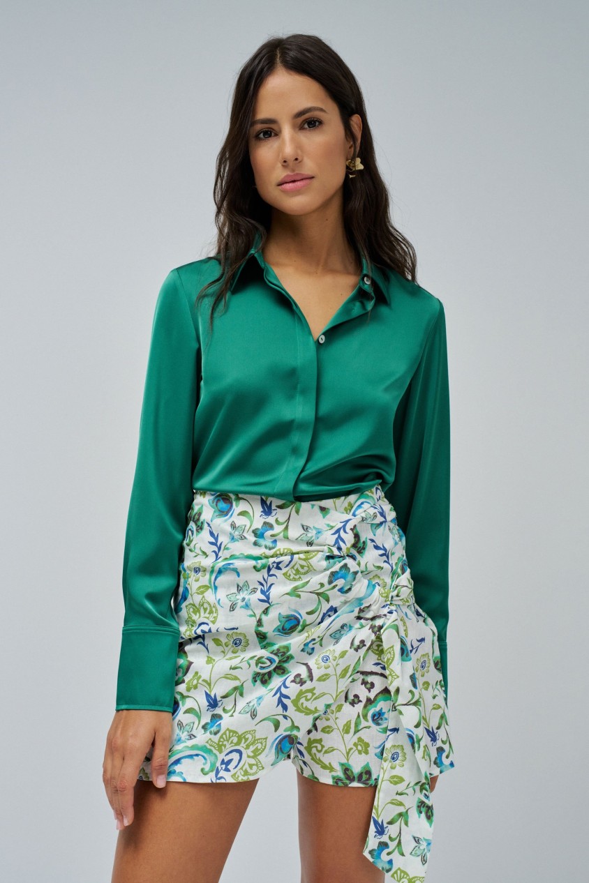 SATIN SHIRT